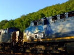 CSX 5 in the consist of Q427