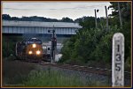 CSX 3352 comes off the westbound onto the single main at Lambert.