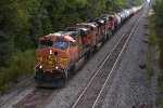 BNSF 7692 Drags a corn syrup down main 2. 