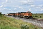 BNSF 6676 Races a Z train down the Marceline Sub. 