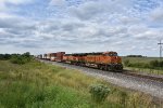 BNSF 7070 Leads a eastbound inter modal train down the Transcon.