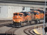 BNSF 9106 Heading A Train Into Union Station