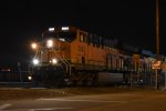 BNSF 3843 Heads into the Commerce Intermodal yard.