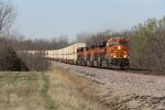 Rolling at every bit of track speed, BNSF 8205 leads Z-LACWSP9 into Rutledge