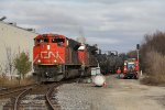 After meeting a northbound, CN 8960 & 2143 come out of the siding with M346