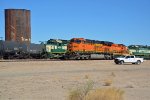 BNSF 7820 getting a jump