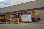 A GP40-2 in for repairs