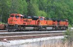 BNSF SD70ACe 9223 and C44-9W's 4010 and 4996