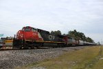 CN 2668 leads a WB oil train on the UP Houston Sub