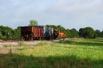 On their way out to the Flynn Siding 