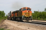 BNSF 4348 is highballing