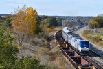 AMTK 158 leads #4 east into the town of Baring Mo.