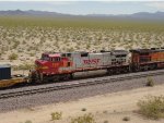 BNSF Warbonnet 782 at the Rt 66 Bridge at Essex