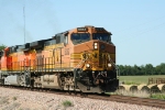 BNSF 5382 is past Black Bear and heading into Perry on the Avard Sub