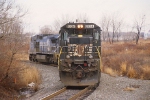 A typical weathered Norfolk Southern C40-8