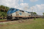 Southbound Amtrak Train No. 91, the "Silver Star", with GE P42DC "Genesis" Locomotive No. 80 providing power