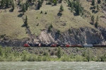 Eastbound Canadian National Railway (CN) Mixed Freight Train