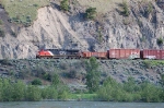 Eastbound Canadian National Railway (CN) Mixed Freight Train