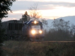 GMTX 2641 heading northbound at dusk