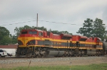 Southbound Kansas City Southern Railway Mixed Freight Train