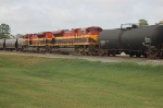 Southbound Kansas City Southern Railway Mixed Freight Train