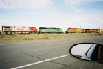 BNSF 9272 & 789 meeting BNSF 5350 & 974