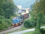 NS Train 66E comes out of the siding