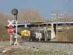 N900 coming under I-196 as it approaches the signal at MP 7