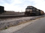 NS 9008 getting ready to leave Wentzville yard