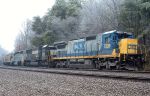 CSXT 7528 on NS grain train