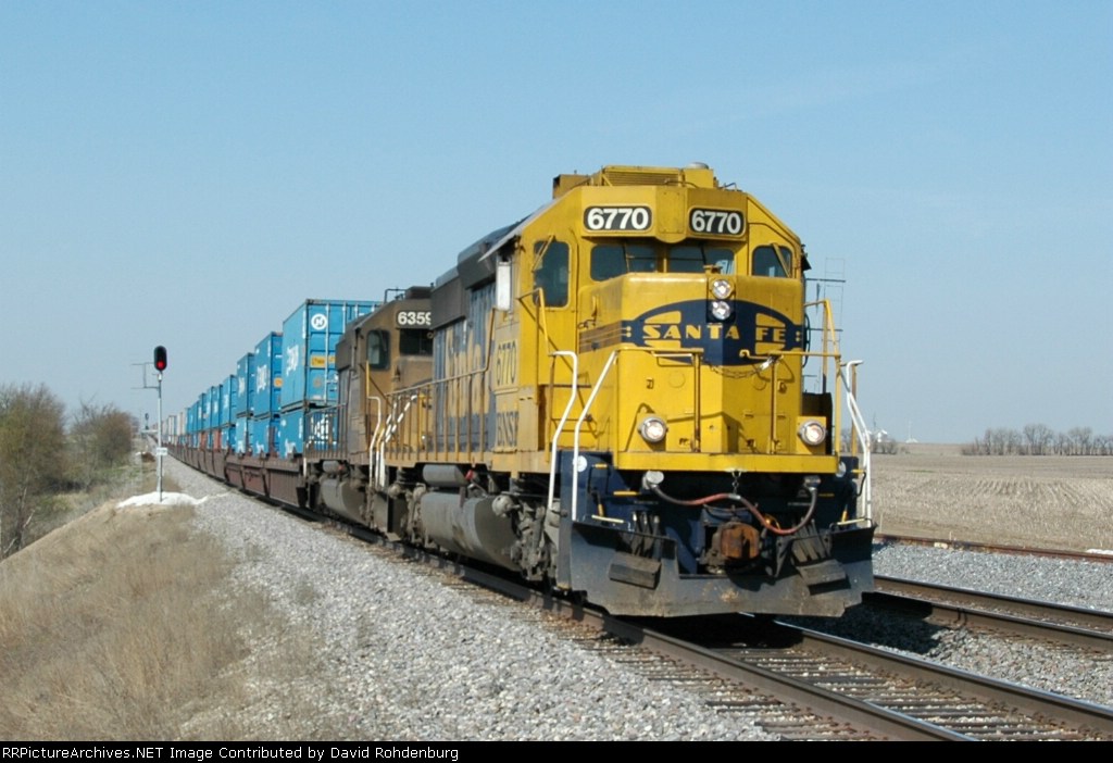 Two Blue & Yellow SD40-2's 