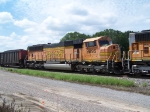 BNSF 9895!Helps Pull a Coal Train East