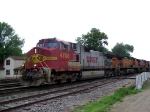 A BNSF Grain Train Operates on CN Trackage by a CN Crew on its Way to Chicago