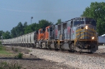 Northbound KCS Empty Grain Train