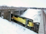 1389-24 Westbound C&NW Coal Train Approaches Valley Park