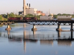 Crossing the Mississippi River at the northernmost point of commercial navagation