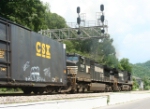 NS EB freight under the new signals