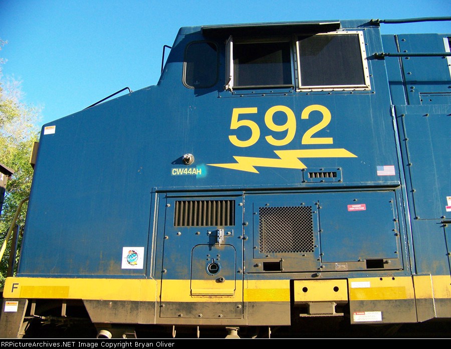 CSX 592 Cabside