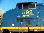 CSX 592 Cabside