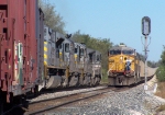 Northbound KCS Manifest Meeting a Southbound KCS Loaded Coal Train