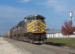 Southbound KCS Loaded Grain Train