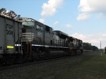 The Trailing SD70M-2 and You Can See the Approaching Train In the Distance