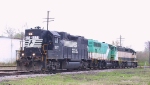 A NS GP38-2 assists two ACWR units