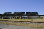 Northbound starts across the big bridge