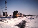 Inbound C&O coal train @ "VR" Tower Walbrdge Oh circa 1967