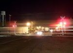 Northbound UP Empty Coal Train Crossing Main Street