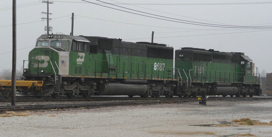 BNSF 8187 shows off her new number