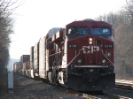 24T sits in the Porter Remote as it waits for westbound traffic to clear up