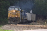 Empty hopper train comes off the Gross cut-off