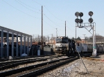 NS 6755 waits for the green light behind The VMT